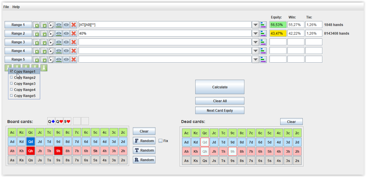 Multiway Equity Calculator